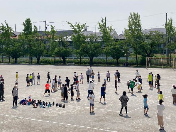【南小学校区新入生歓迎ドッチビー大会🎉】