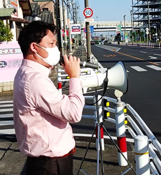 【知立市議会市政会の街頭活動🎤】