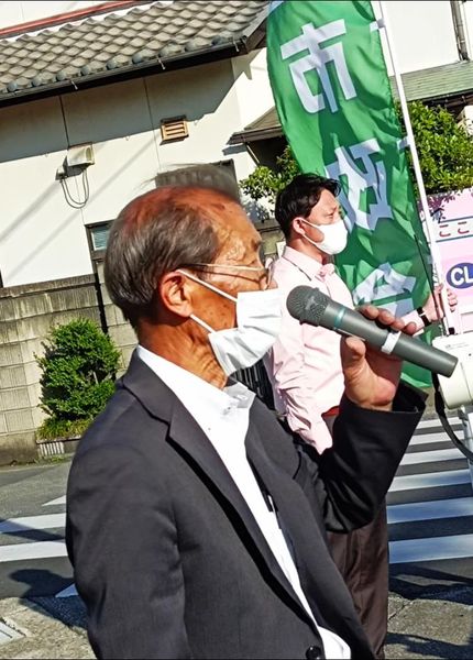 【知立市議会市政会の街頭活動🎤】