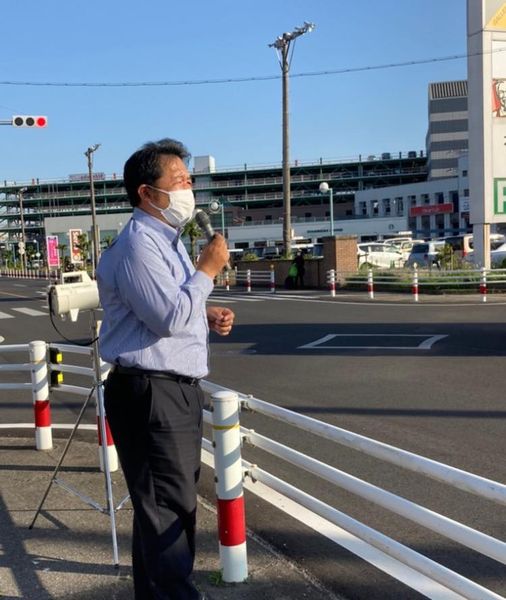 【知立市議会市政会の街頭活動🎤】