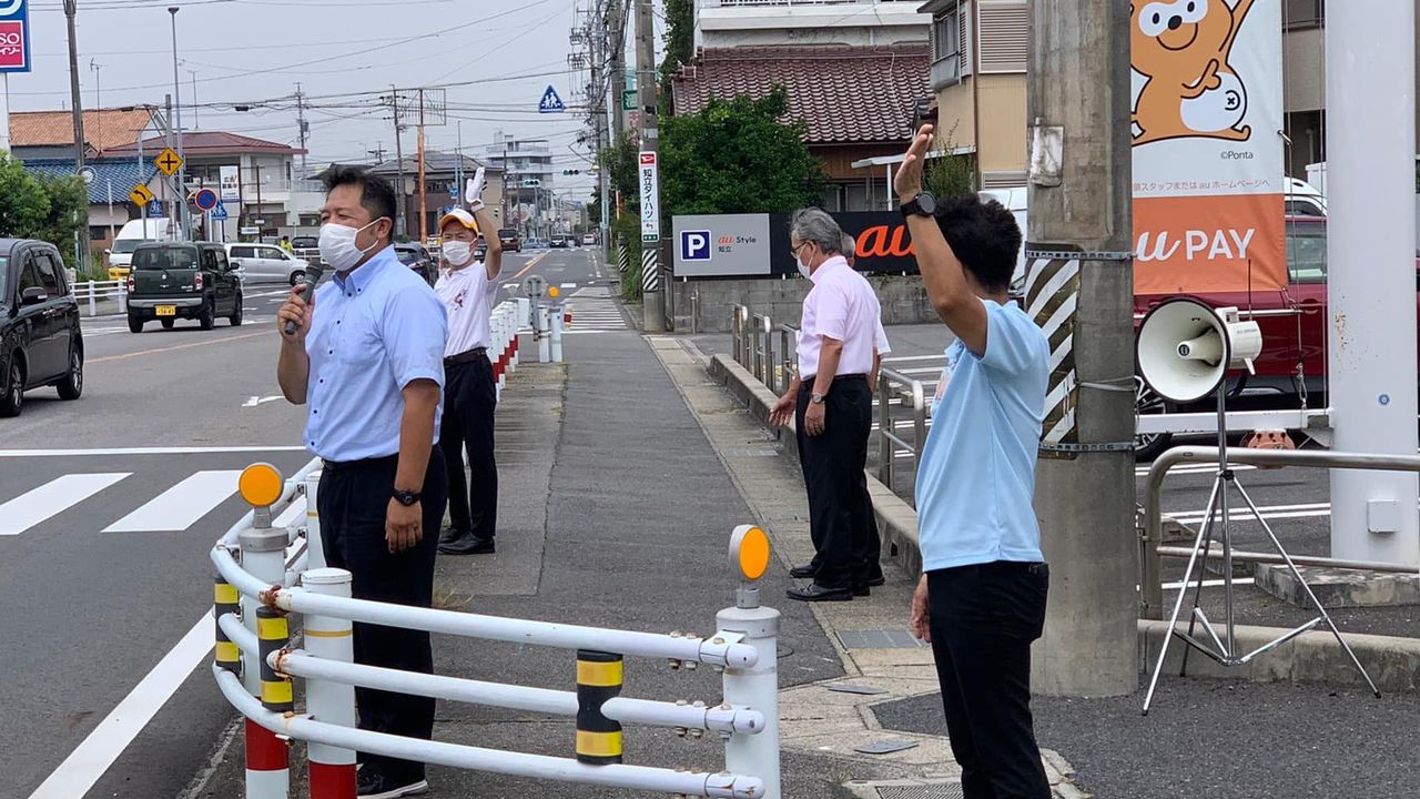 【知立市議会「篤心会」❗️初街頭活動🎤】