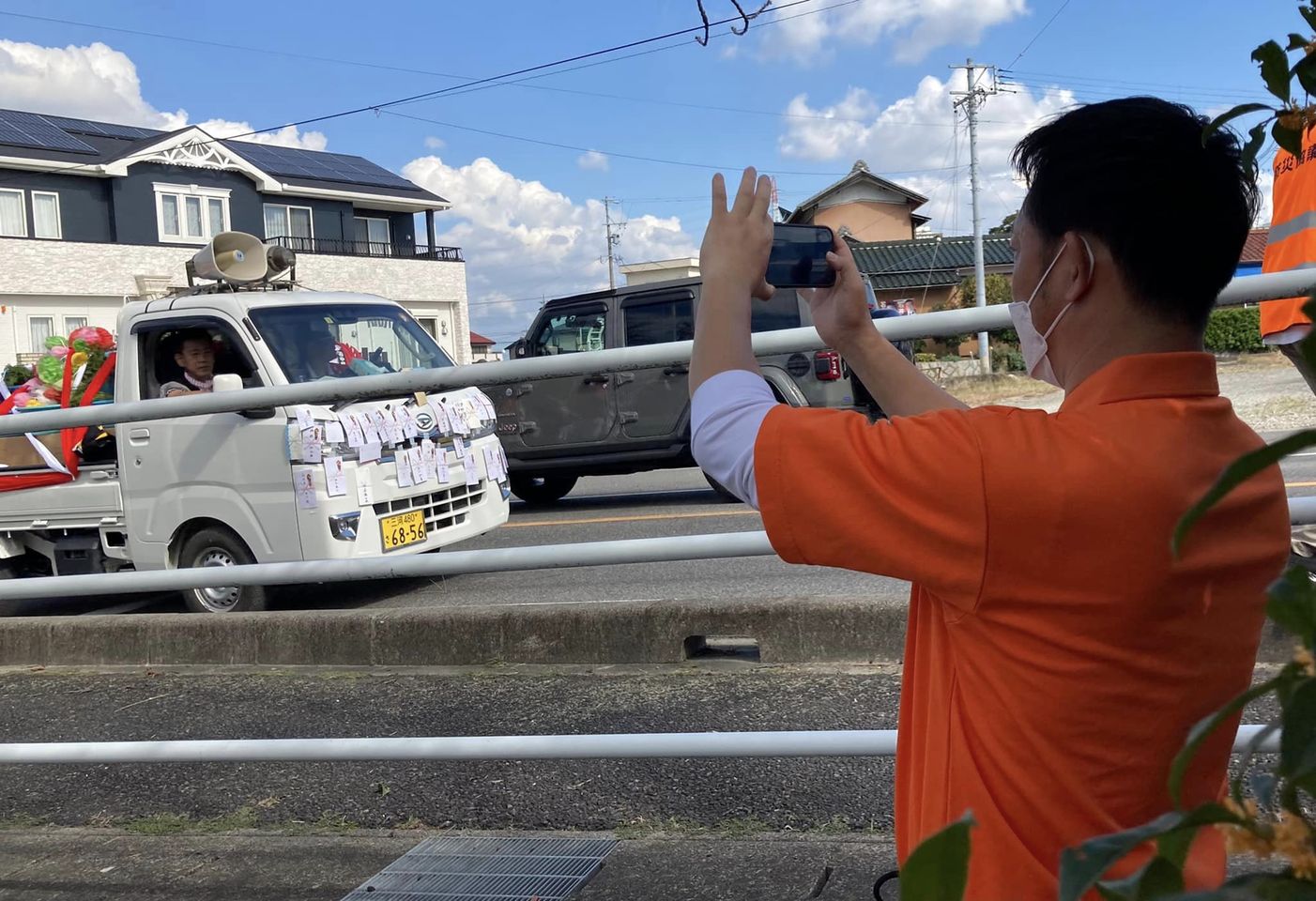 【今日は、山田圭さんと西中町に】
