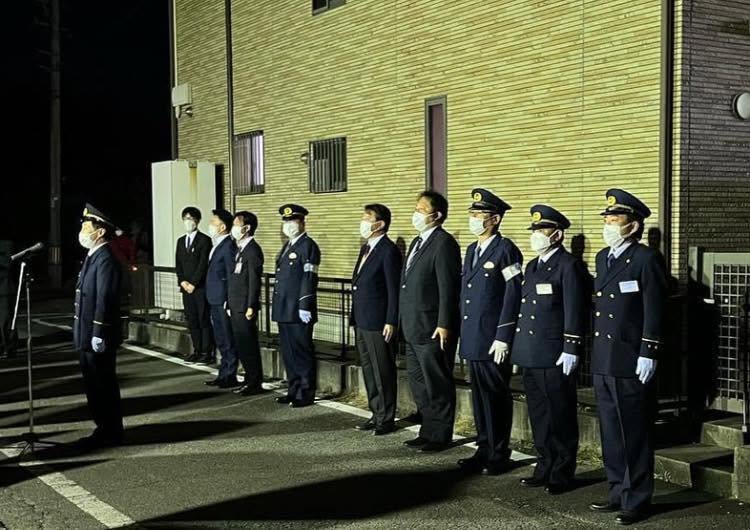 【👨‍🚒知立市消防団年末警戒の激励🚒】