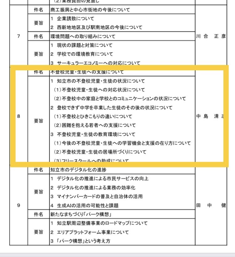 【13時頃より一般質問を行います🎤】