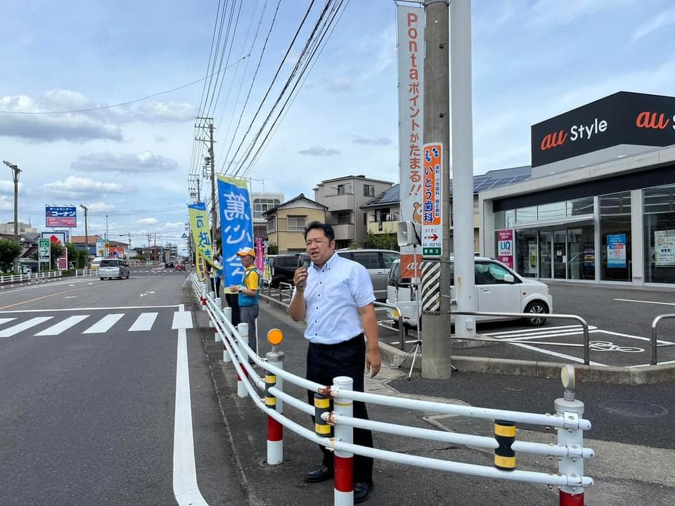 【役員改選後の会派街頭活動🎤】