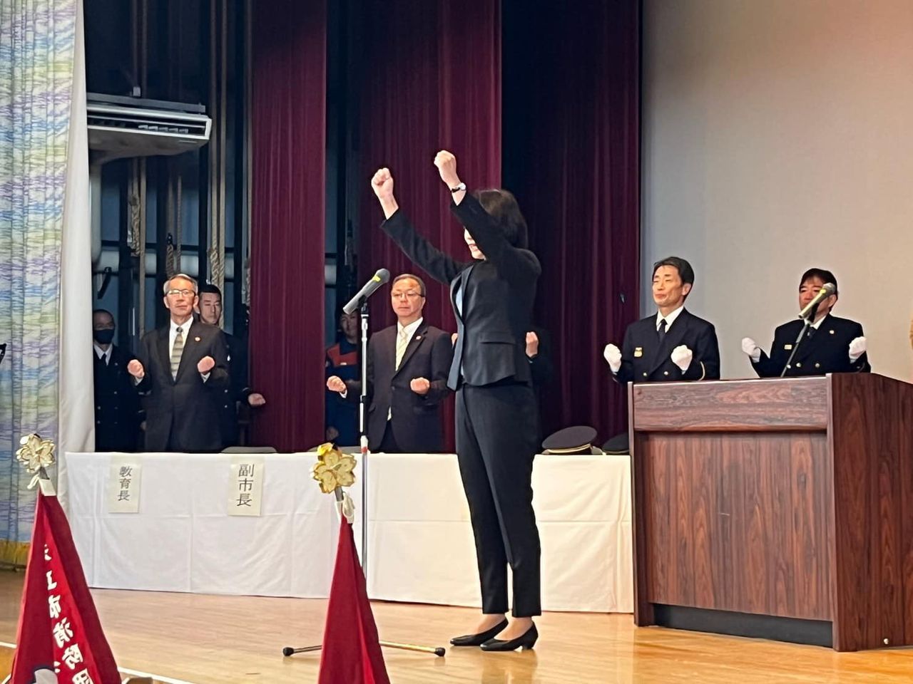 【令和5年度知立市消防団観閲式】