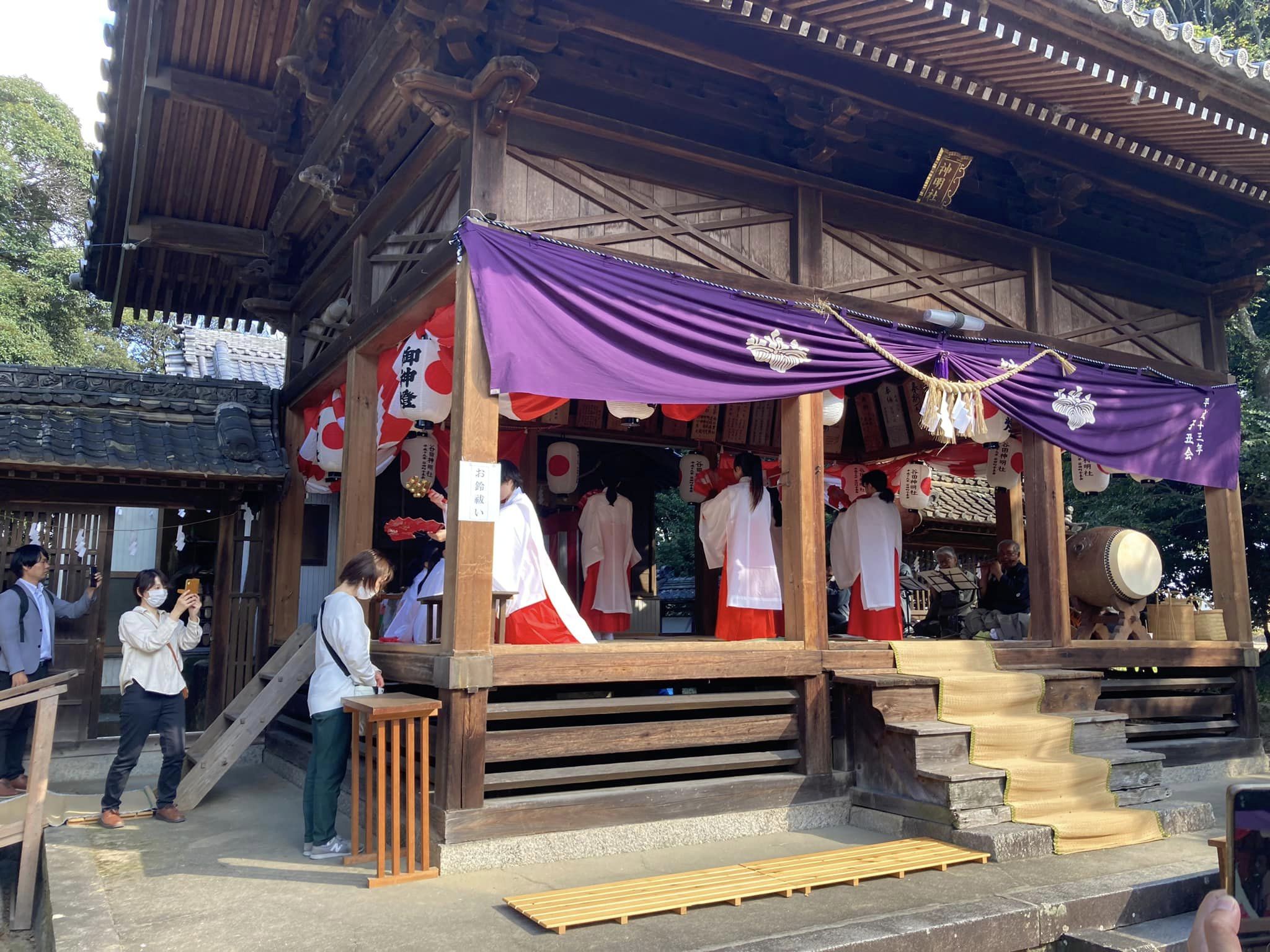 谷田神明社の大祭