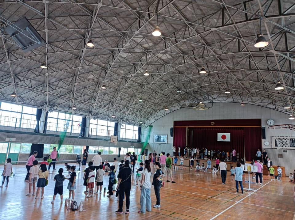 【南小地域の子どもたちがニュースポーツ体験】