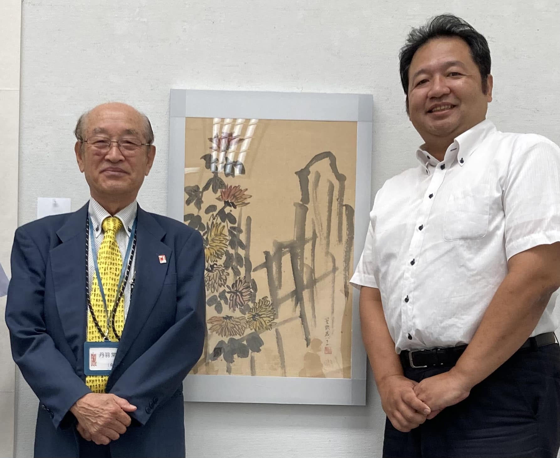 【丹羽常見先生の篆刻展にて】