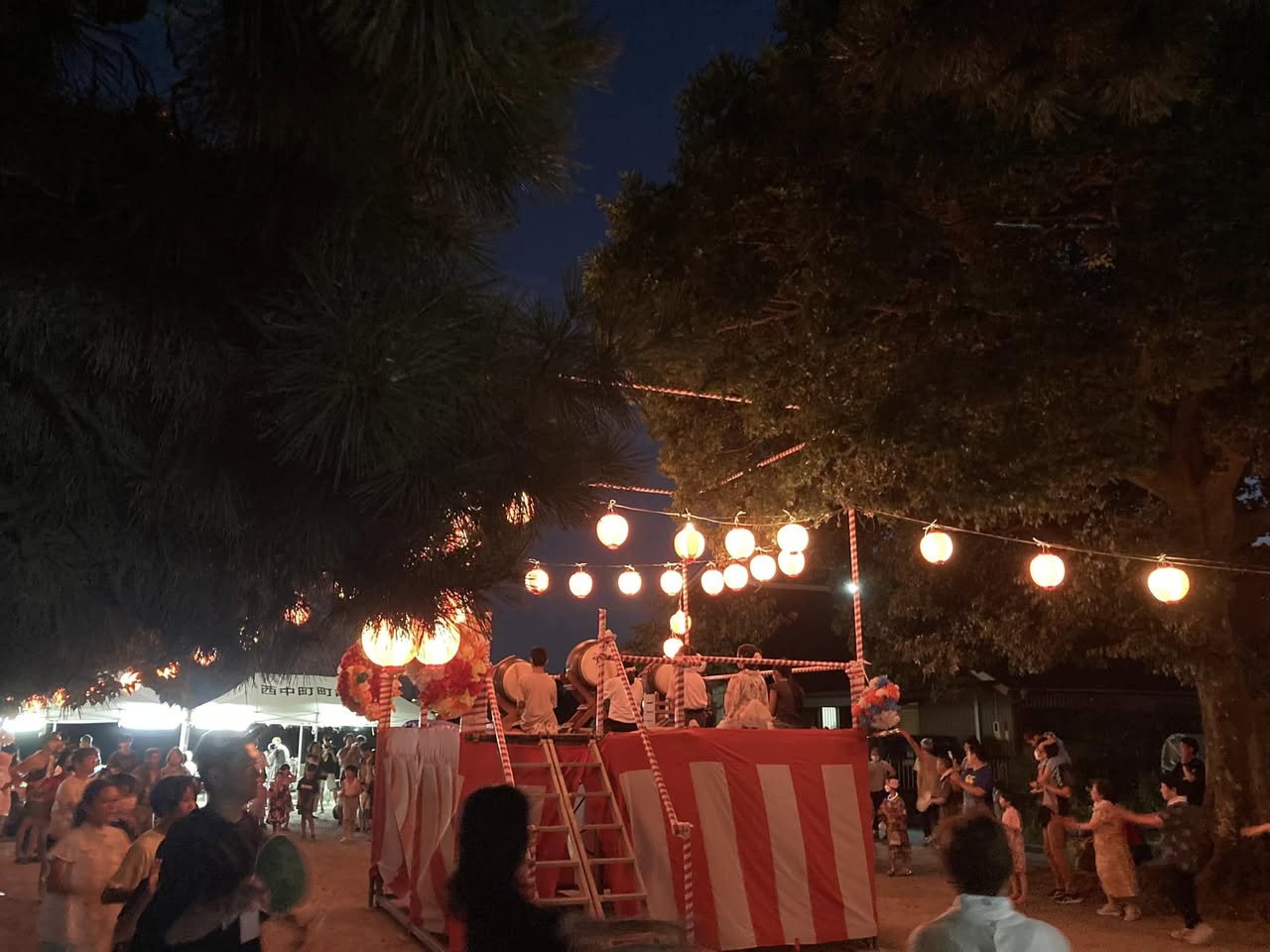 【毎年8月13日が西中町の盆踊りなんです🍉】