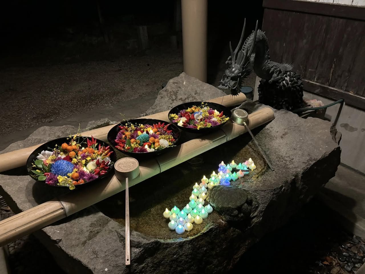 【遍照院での千燈供養祭前夜祭】