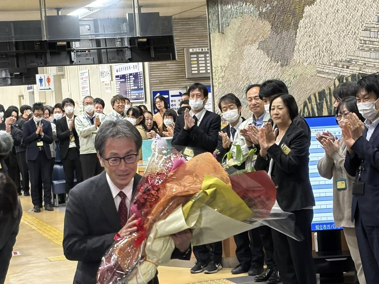 【林市長退任式】
