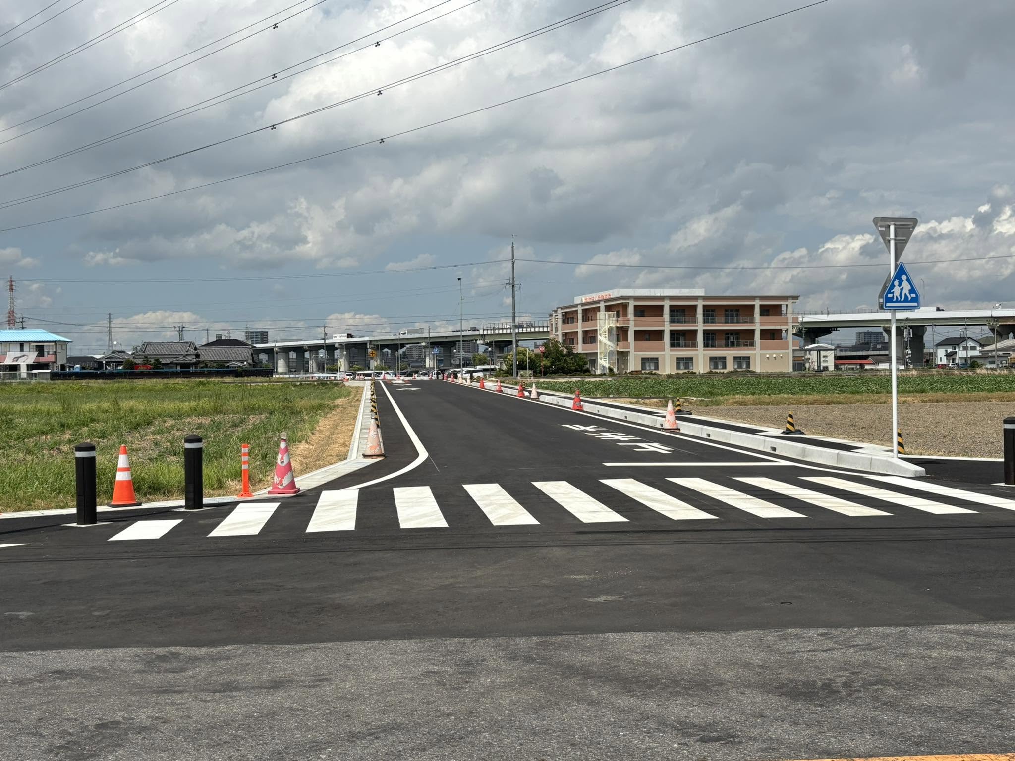【市道西中町11号線道路工事（歩道設置）完了】
