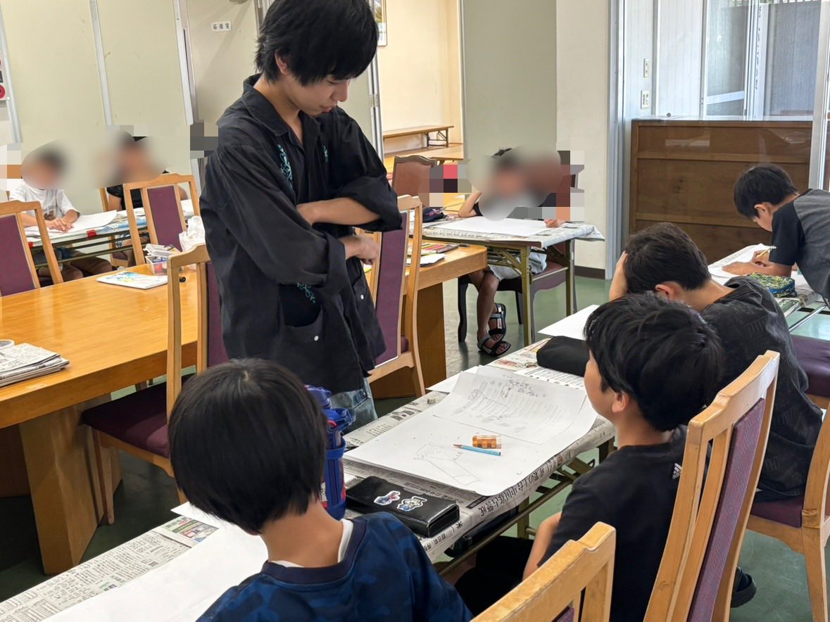 谷田町子ども会✖️無料塾やま　ポスター会🎨