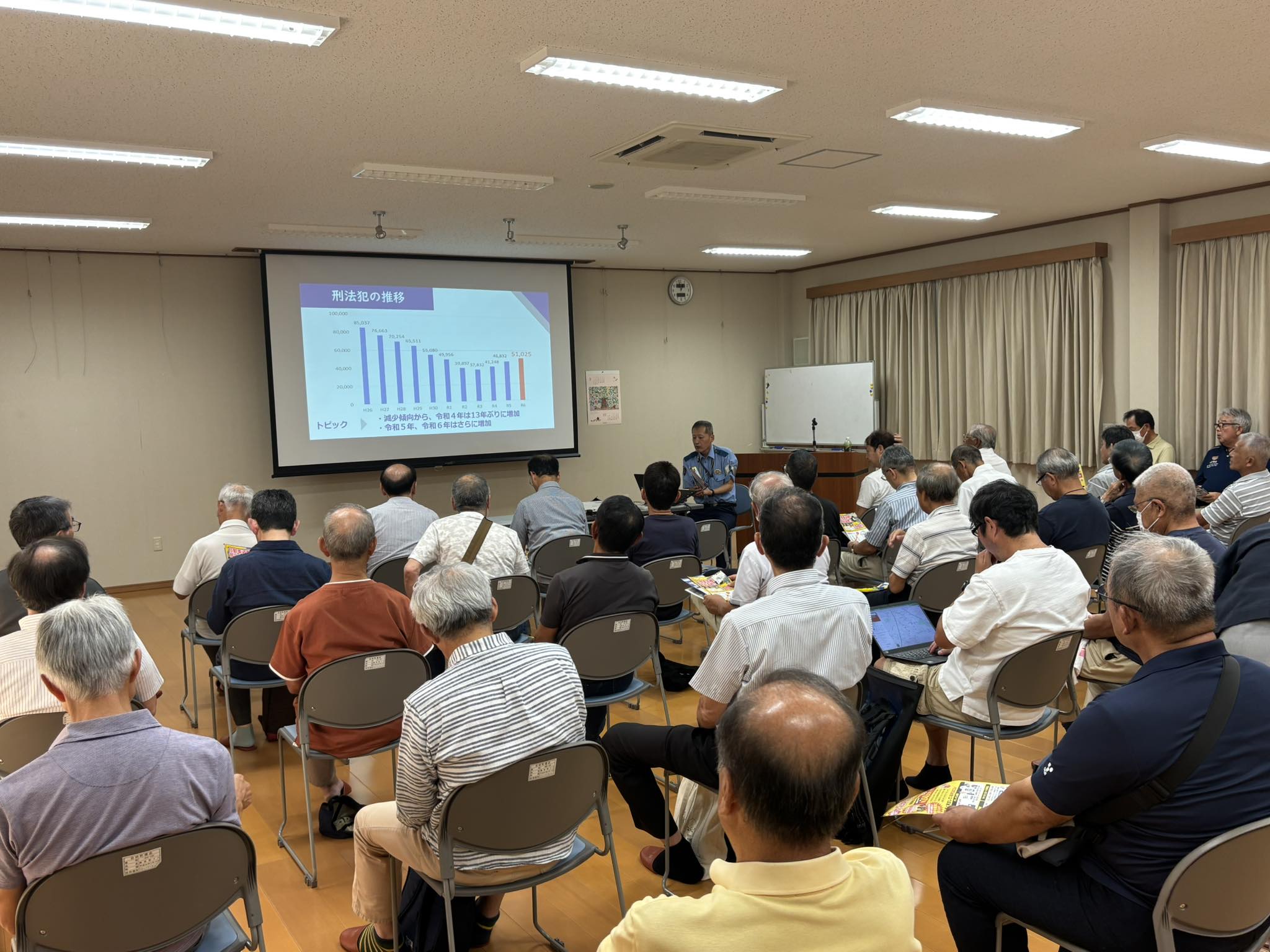 谷田町防犯パトロール隊の青パト講習会🚓