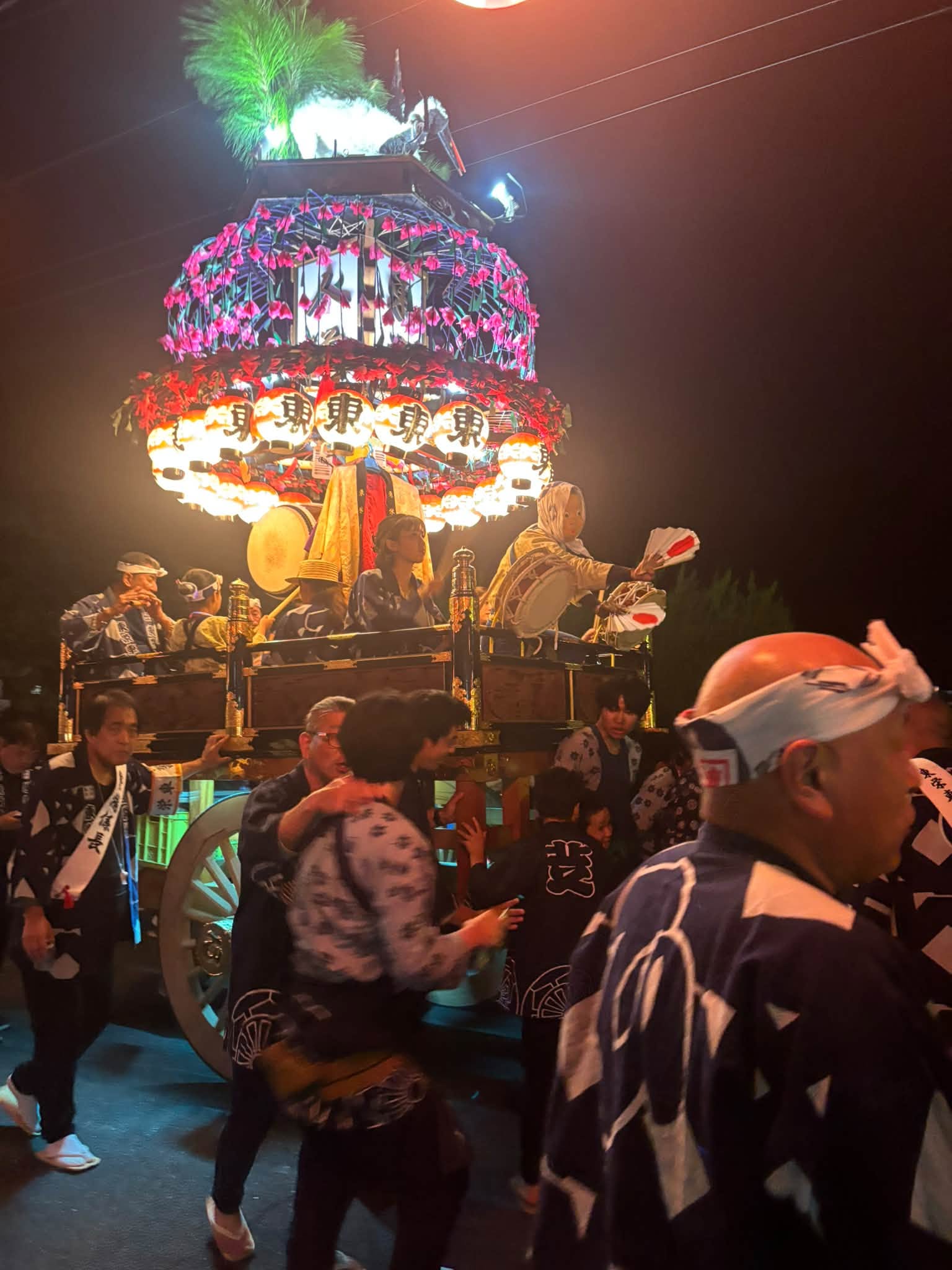 【静岡県袋井の祭りに参加しました!】