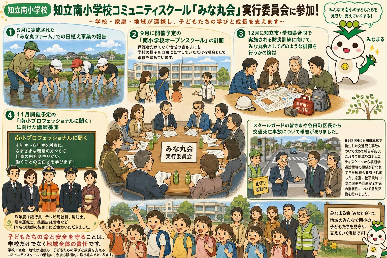 交通安全・防災・キャリア教育を議論@みな丸会