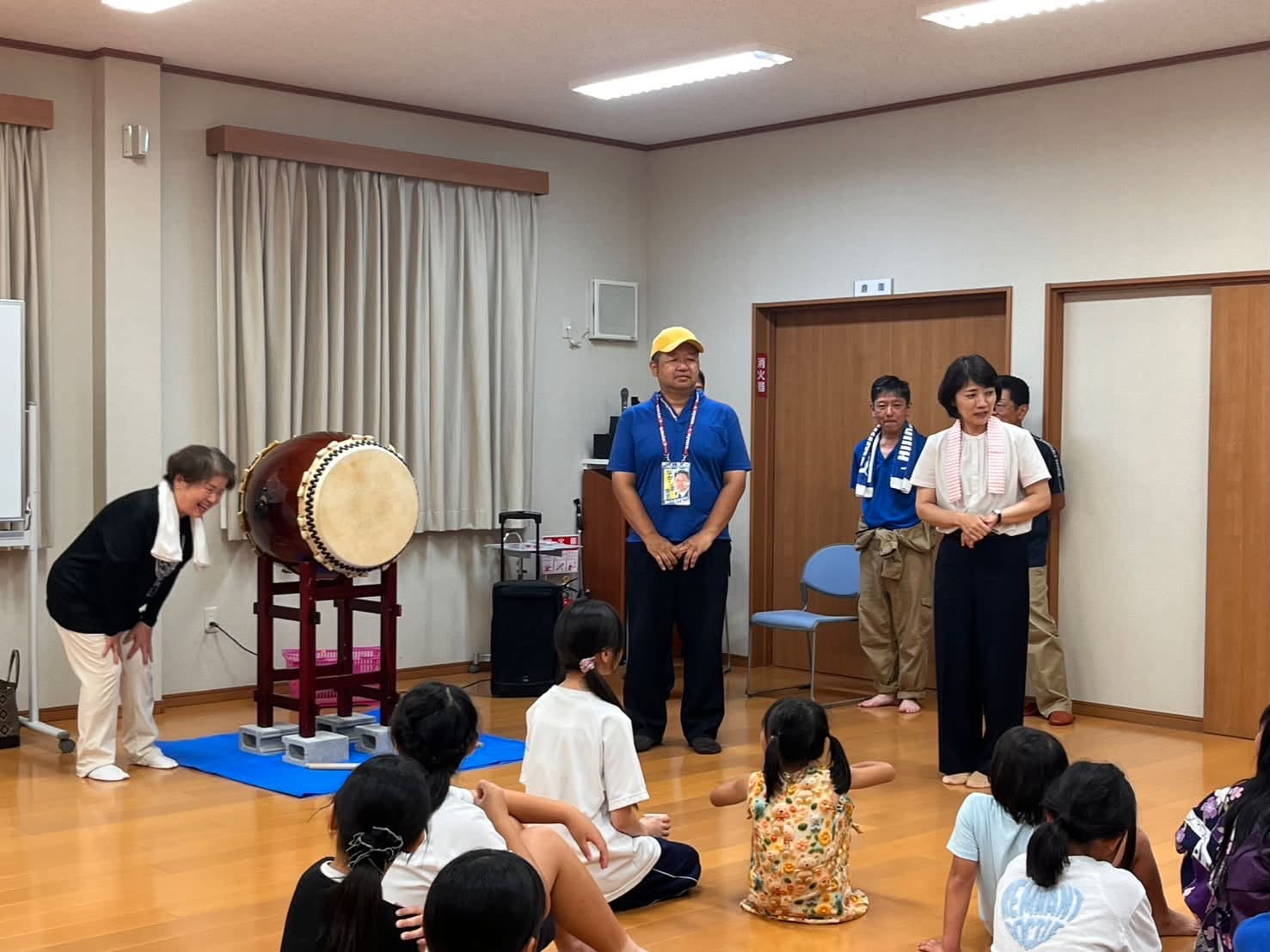 選挙戦5日目活動報告　盆踊り練習会にて
